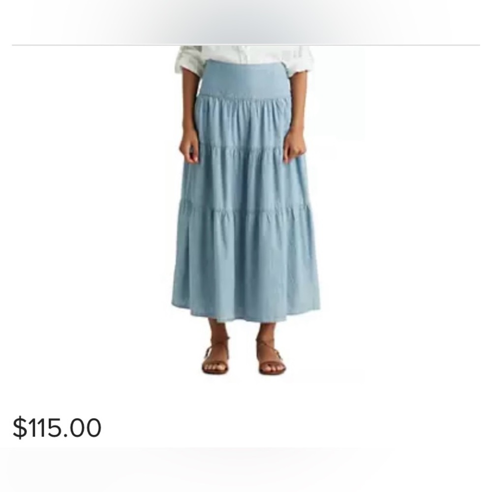 Ralph Lauren Sky Blue Maxi Skirt